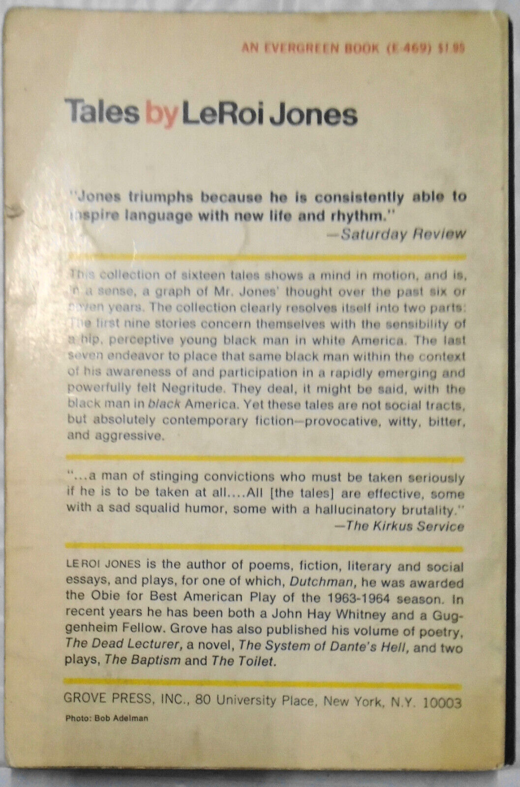 9 African-American history books - Marcus  Garvey, Leroi Jones, van Peebles, etc