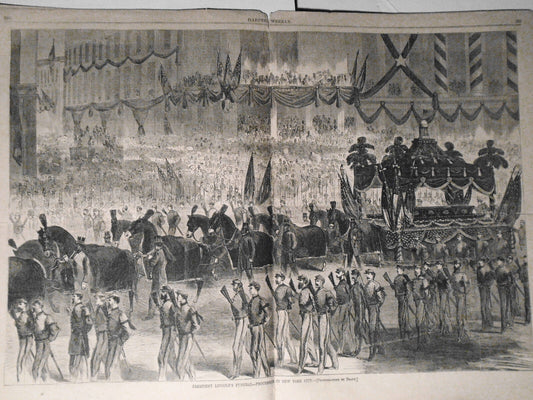 Harper's Weekly May 13, 1865 - Lincoln Funeral; Booth's capture; Johnson; Cobden