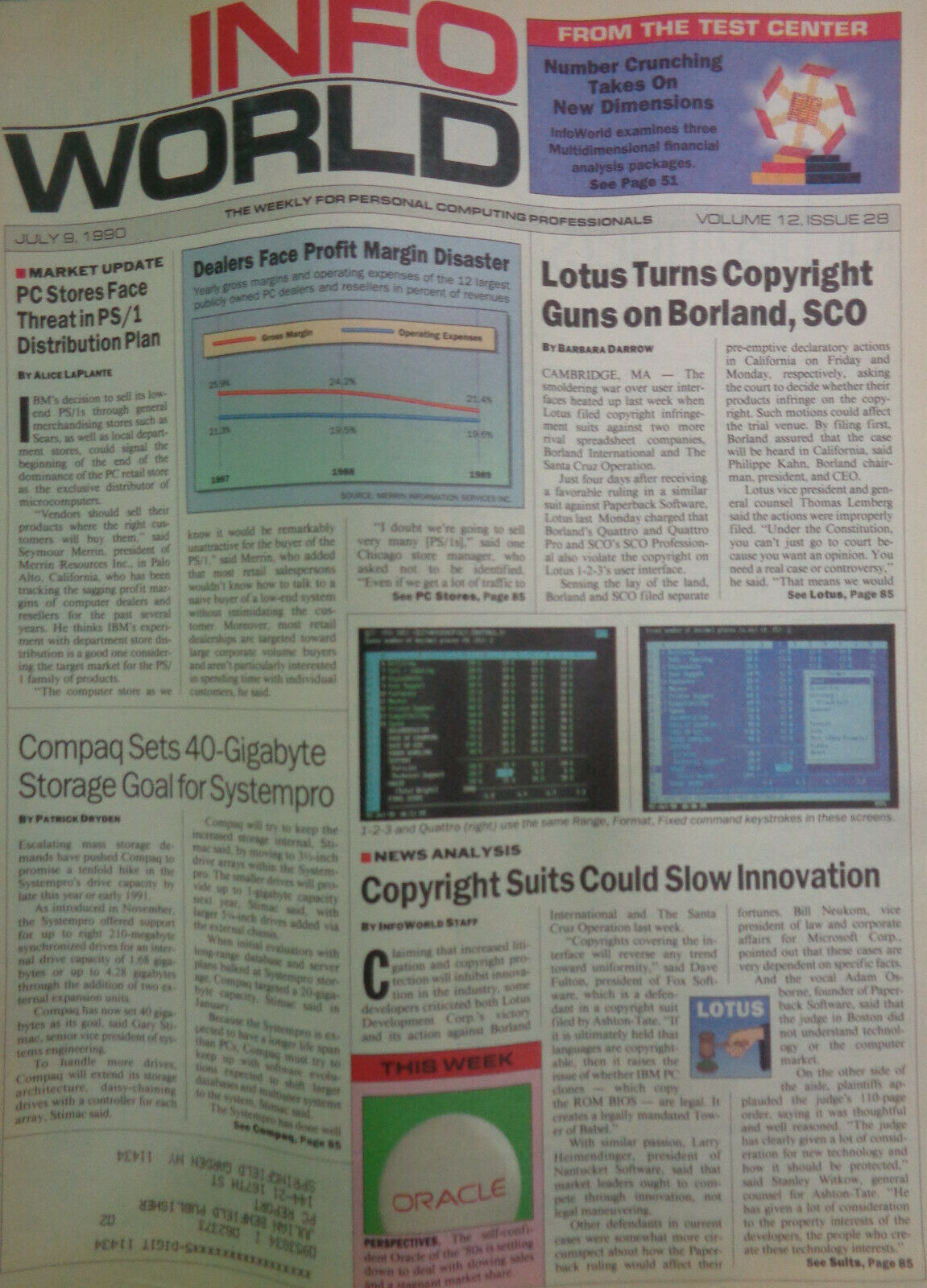 10 issues of InfoWorld Computer Magazine Lot - Jan-Nov 1990