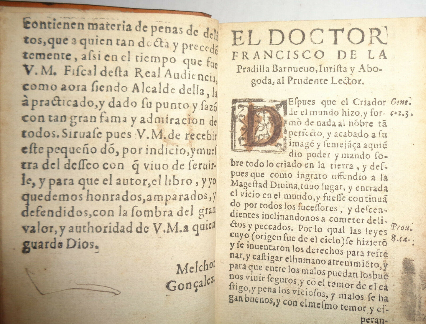 1613 PRADILLA BARNUEVO, FRANCISCO DE Tratado y summa de todas las leyes penales