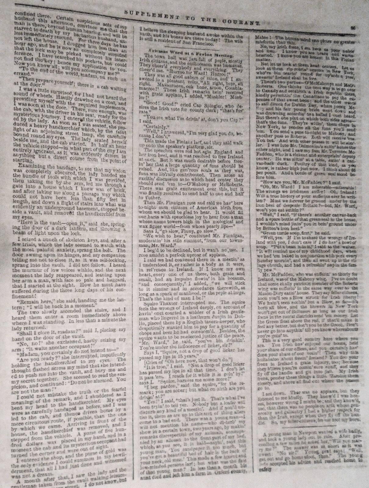 Supplement To The Connecticut Courant, June 2, 1866 - First all-Black jury...
