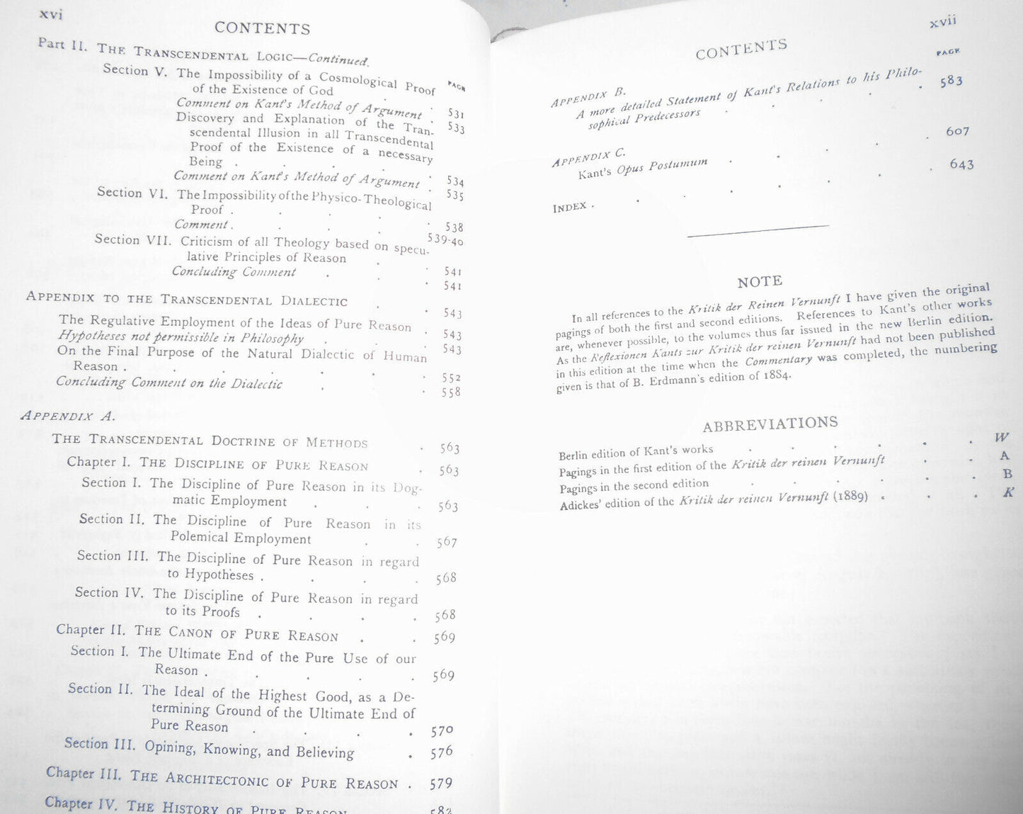 A Commentary to Kant's 'Critique of Pure Reason', by Norman Kemp Smith, 1984 HC.