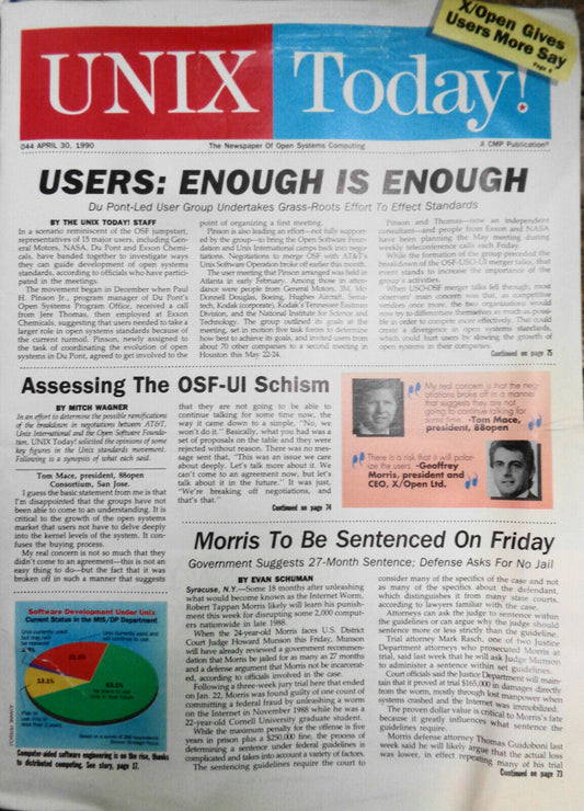 UNIX Today April 1990 The Newspaper of open systems computing - CMP Publications