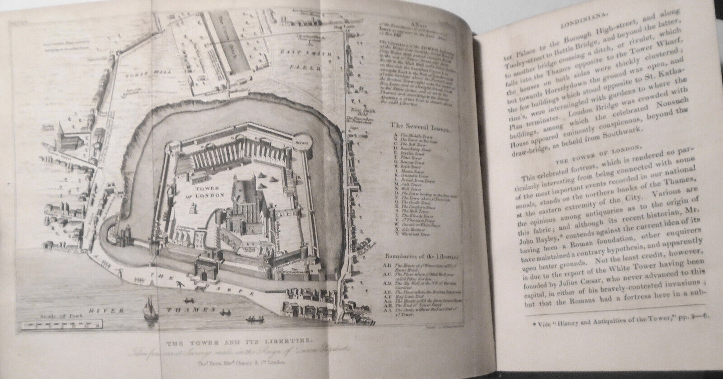 Londiniana - 4 volumes 1829. - Anecdotes about London - with 103 plates