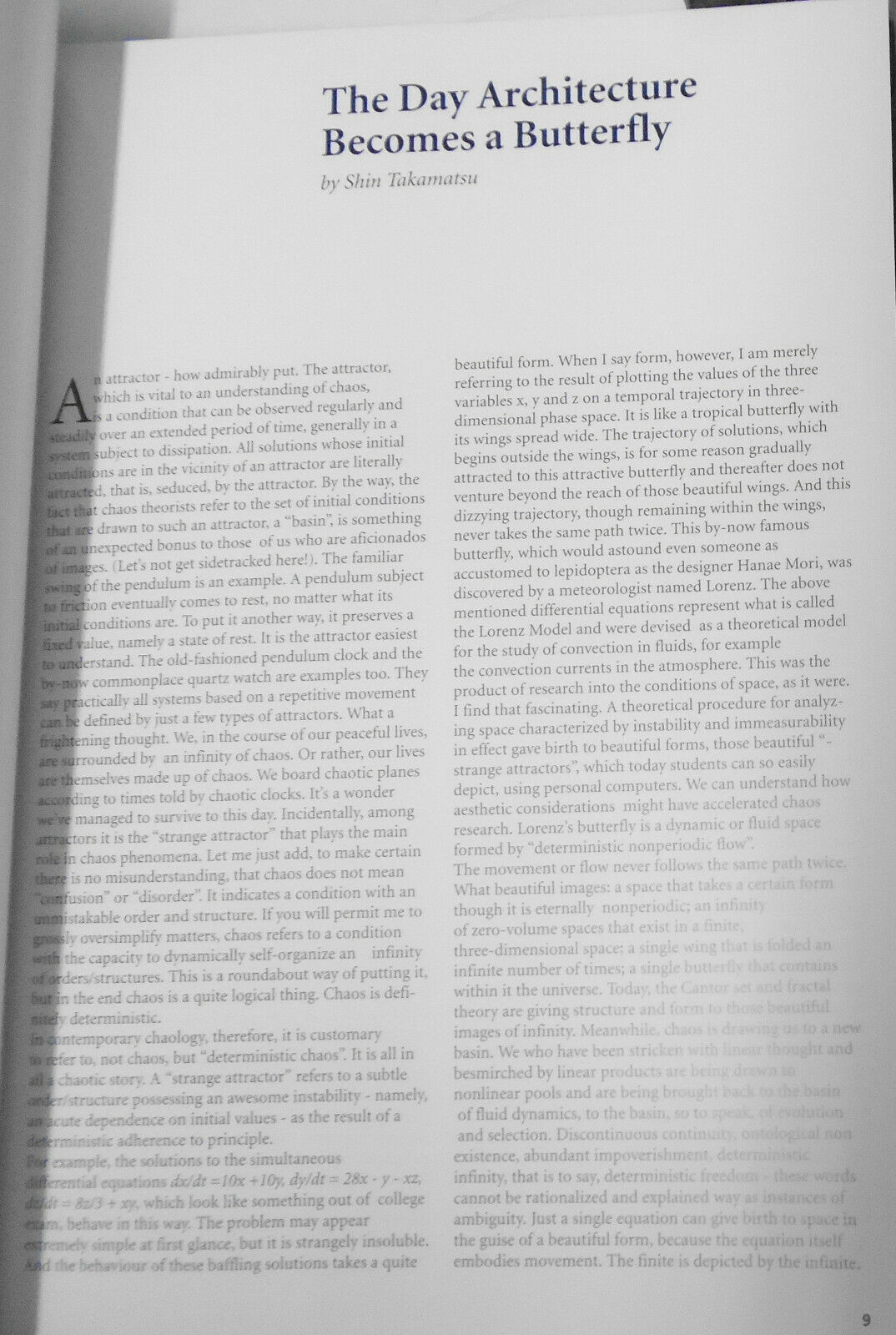 Shin Takamatsu : Architecture and nothingnes -  edited by Maurizio Vitta. NEW