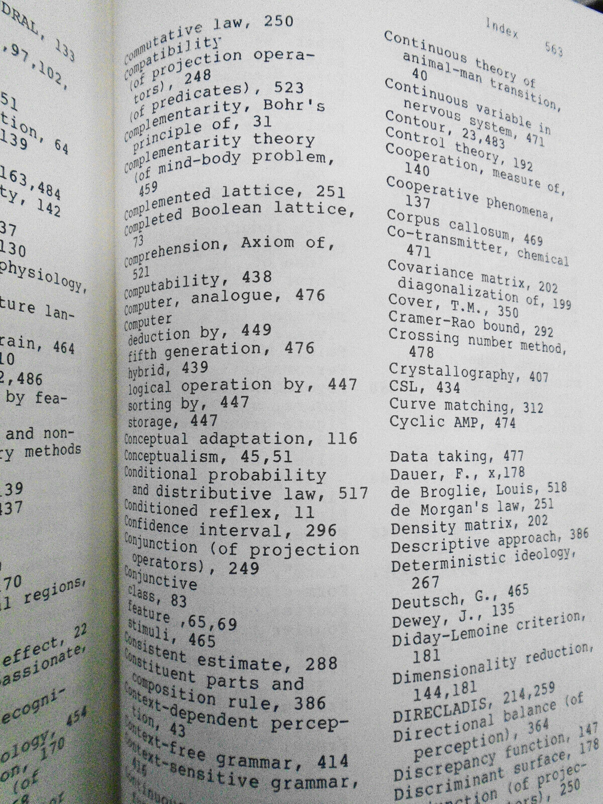 Pattern recognition : human and mechanical. By Satosi Watanabe - Hardcover 1985