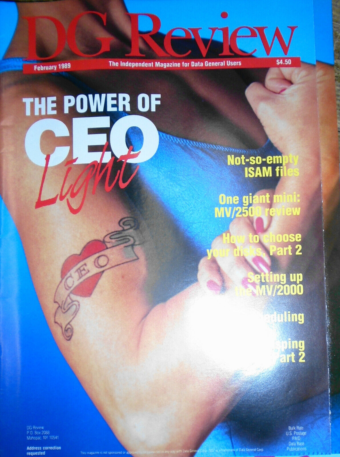 DG REVIEW - Independent Magazine for Data General Users - 3 issues lot 1989