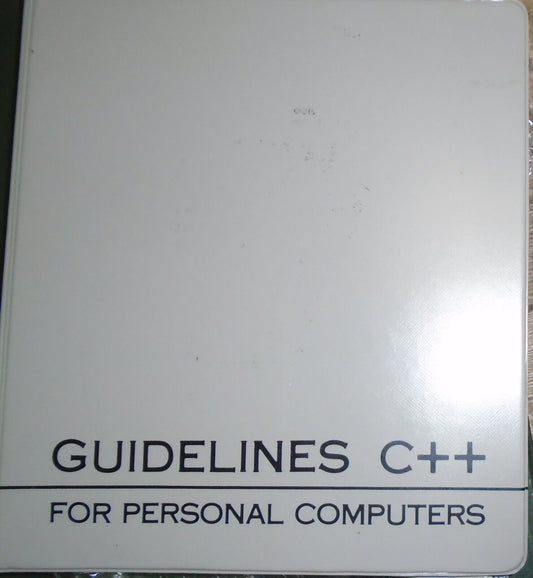 C++ Compiler,  Version 1.2, by Guidelines Software. 1989.  For UNIX System V/386