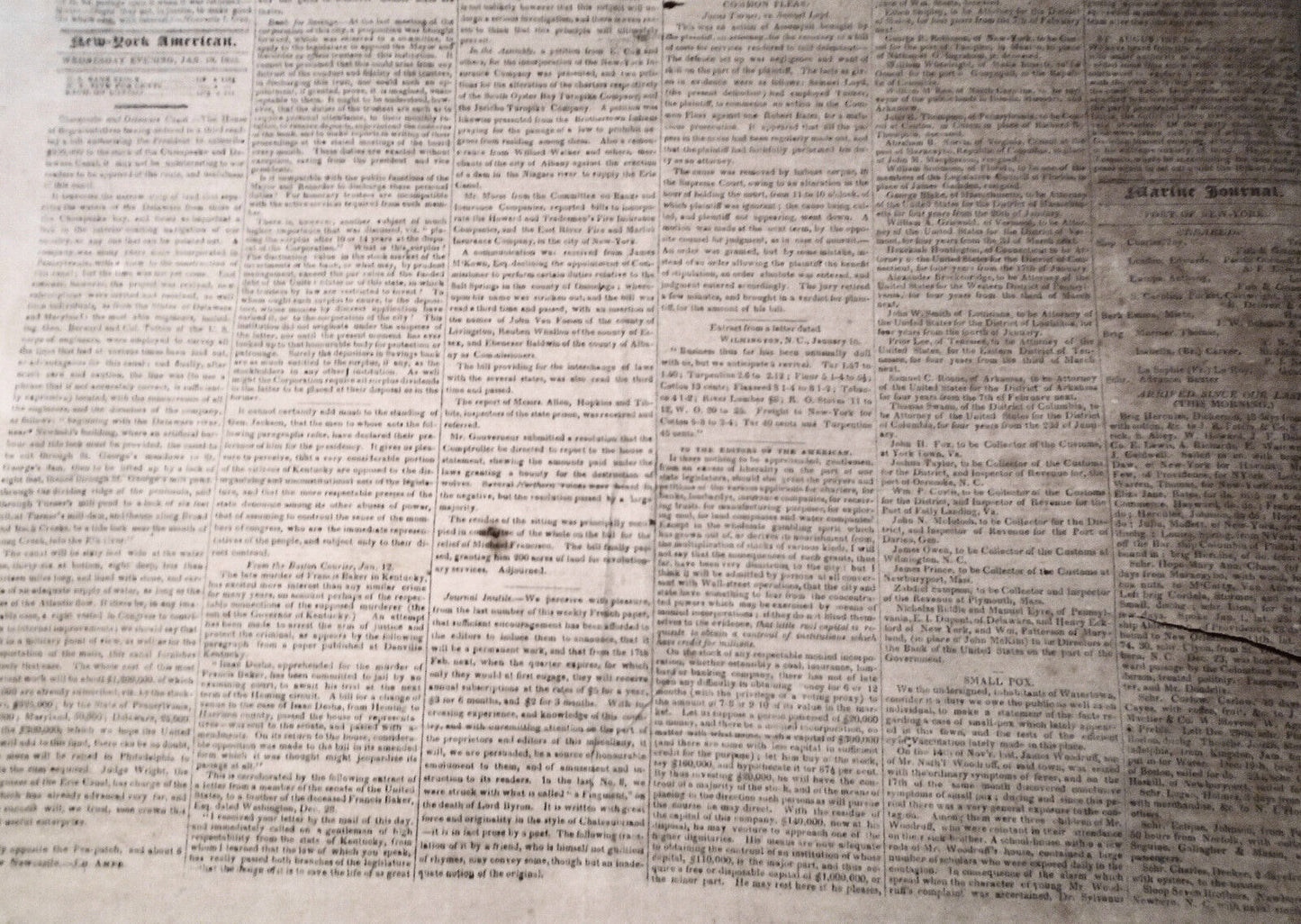 New-York American, January  19, 1825 - newspaper