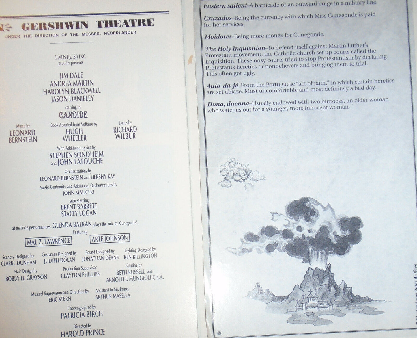 Candide, Follies & Pacific Overtures : 3 Sondheim Playbills
