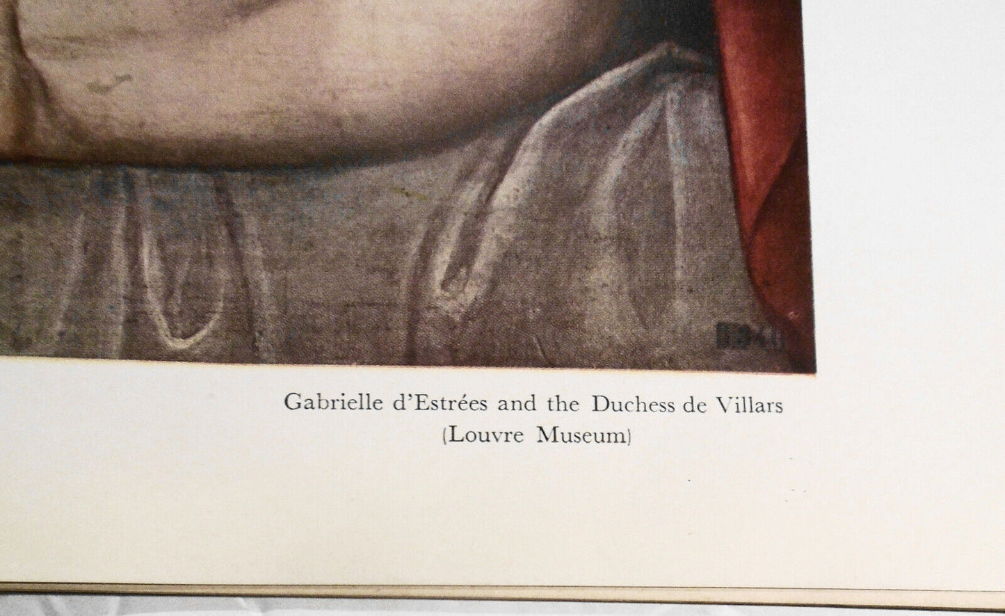 Gabrielle d'Estrees and the Duchess de Villars - ca 1594 -- Verve original, 1939