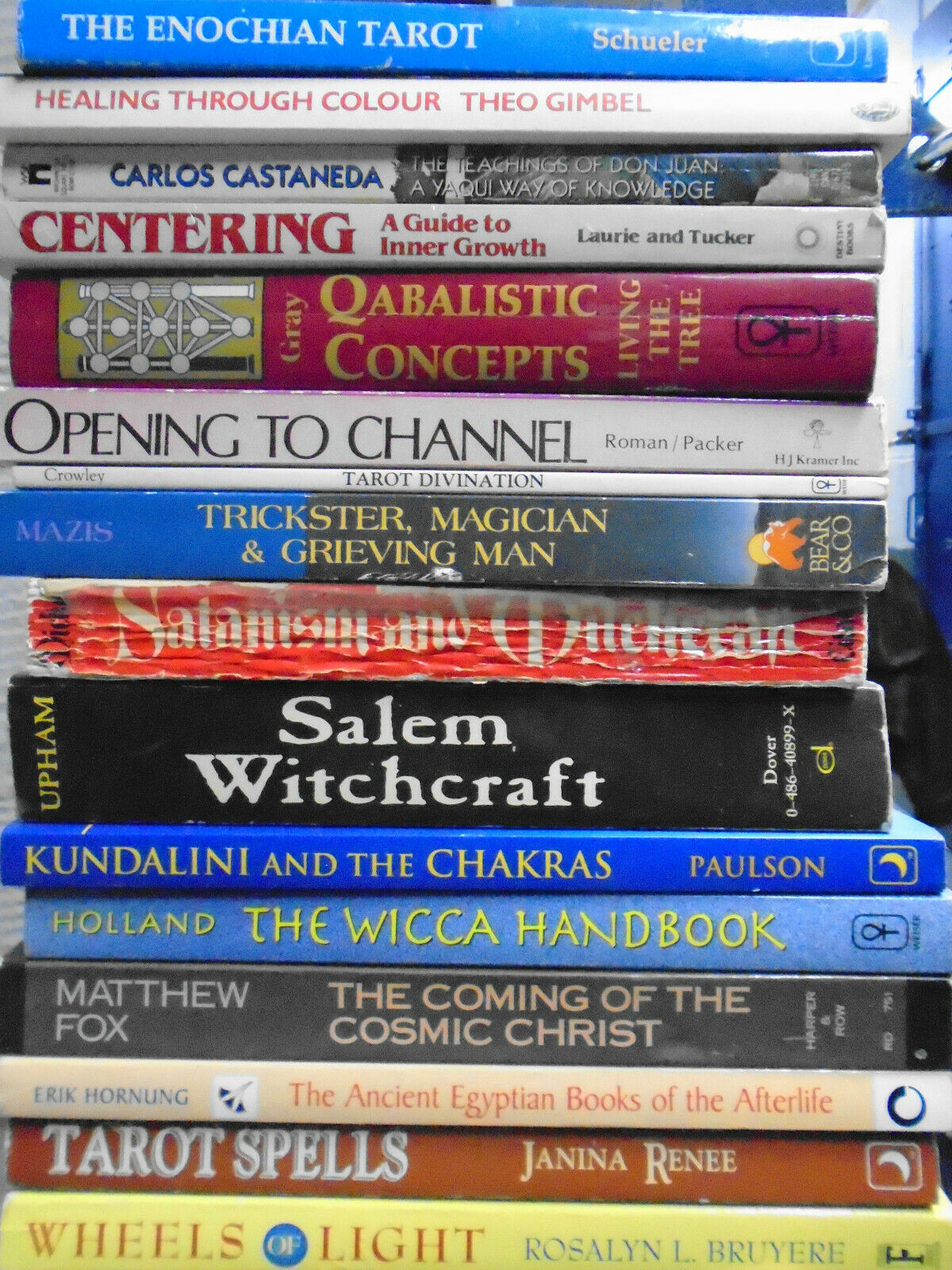 16 Books - Occult Witchcraft Satanism Tarot Mysticism Wicca Qabalah Afterlife